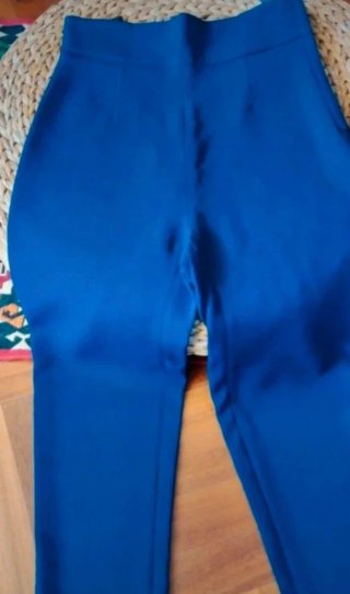 Pantaloni Elisabetta Franchi donna tg 40 blu