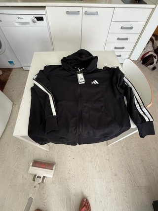 Sudadera Adidas con capucha negra Talla L