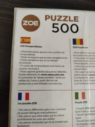 Puzzle 500 piezas High Quality ZOE