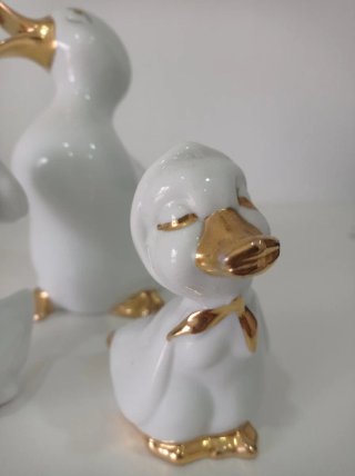 Figuras de patos de porcelana vintage