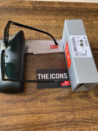 Gafas de Sol Ray-Ban Clubmaster Negro/Dorado