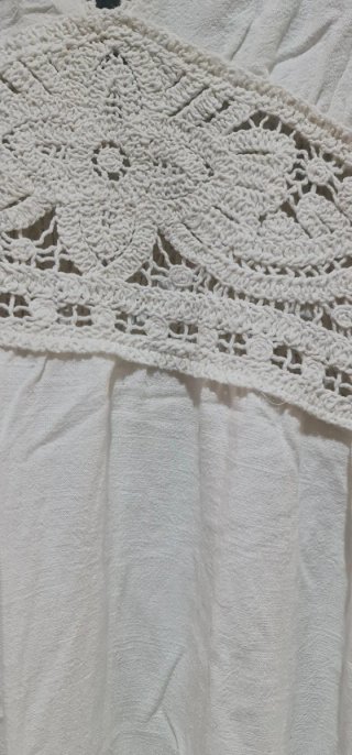 Vestido ibicenco blanco T.Única nuevo
