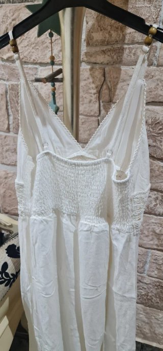 Vestido ibicenco blanco T.Única nuevo