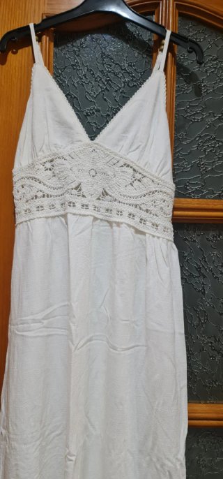 Vestido ibicenco blanco T.Única nuevo