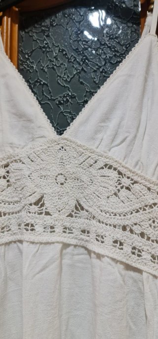 Vestido ibicenco blanco T.Única nuevo