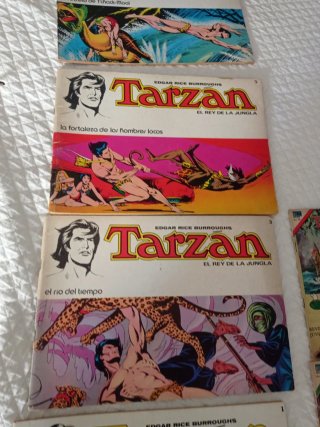 Lote 7 comics antiguos Tarzan, Editorial Novaro,