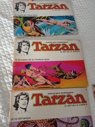 Lote 7 comics antiguos Tarzan, Editorial Novaro,