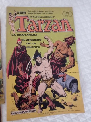 Lote 7 comics antiguos Tarzan, Editorial Novaro,