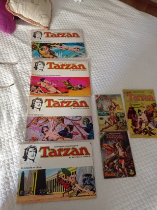 Lote 7 comics antiguos Tarzan, Editorial Novaro,