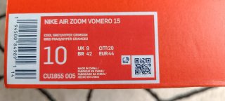 Zapatillas Nike Air Zoom Vomero 15 Gris Naranja