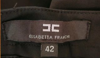 Pantaloni Elisabetta Franchi neri taglia 42