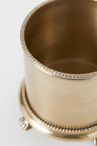 Maceta H&M Vintage Metal Dorada