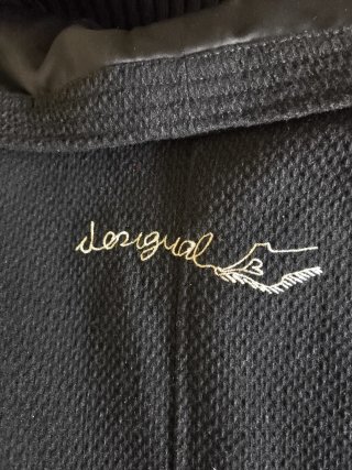 Abrigo Desigual Negro Talla 40