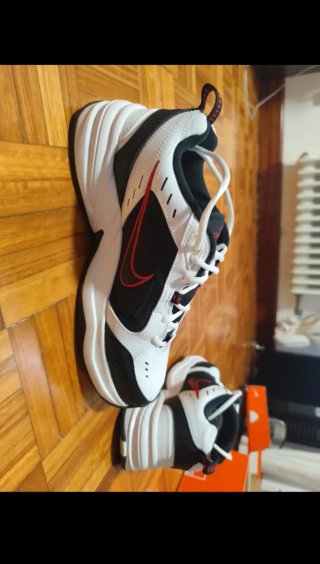 Nike Air Monarch IV Deportivas Hombre Negro/Blanco