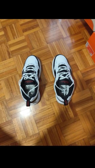 Nike Air Monarch IV Deportivas Hombre Negro/Blanco