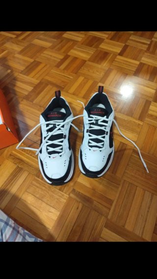 Nike Air Monarch IV Deportivas Hombre Negro/Blanco