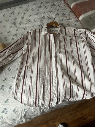 Camisa Rayas Rojas y Blancas