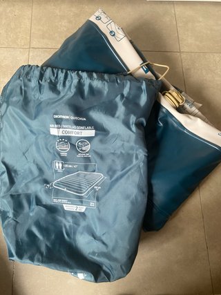 colchón inflable 120 cm x 200 cm decathlon.