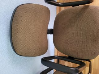 Juego de 2 Sillas de Oficina Marrones