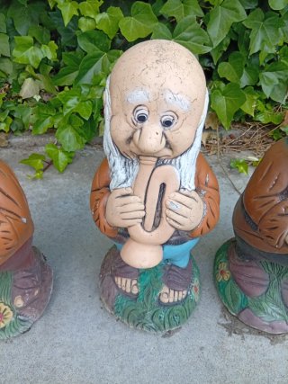 Lote de tres Gnomos - Enanitos de Jardín