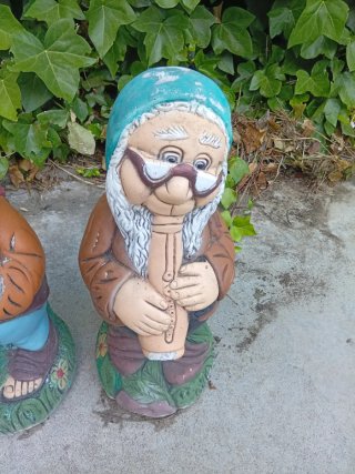 Lote de tres Gnomos - Enanitos de Jardín