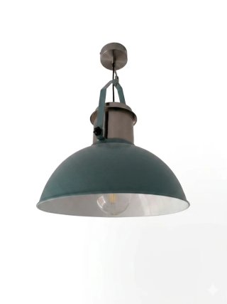 Lámpara colgante azul turquesa