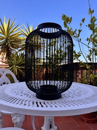 Farol Porta Velas Maison du Monde Negro