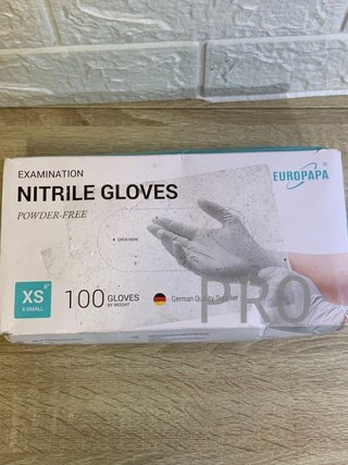100 Guantes Blancos De Nitrilo XS