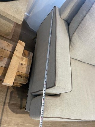 Sofá Chaiselongue Beige Tela