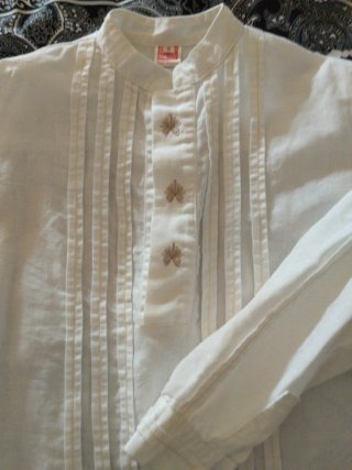 Camisa fallera infantil blanca