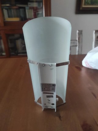 5 Lámparas de Pared Cristal y Metal