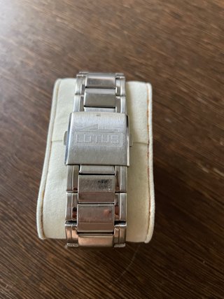 Reloj Lotus Acero Hombre Negro/Plata