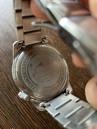 Reloj Lotus Acero Hombre Negro/Plata
