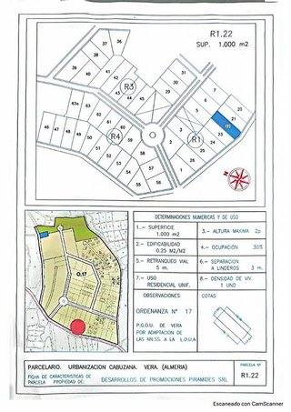 Terreno en venta en Vera Ciudad en Vera
