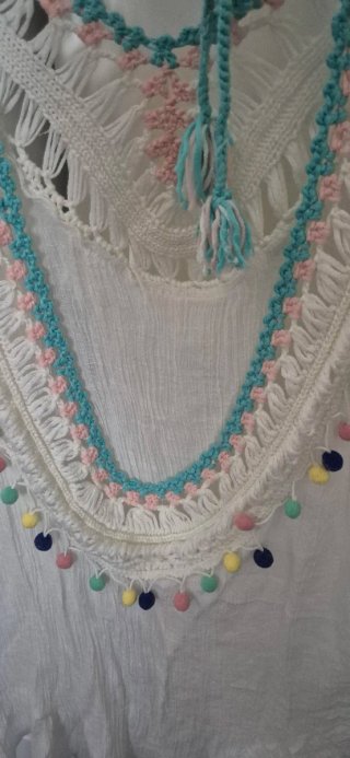 Vestido Pareo Ibicenco Crochet
