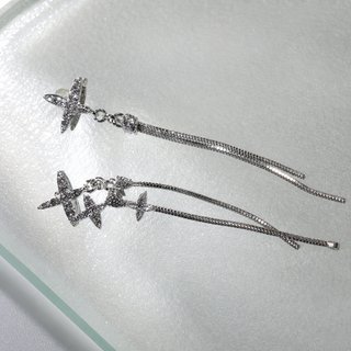 Pendientes Estrella Plata