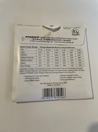 Pyramid Gold Flatwound 010-0465 corde chitarra