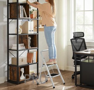 Escalera de tijera con 2 peldaños