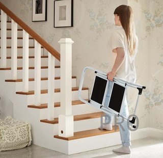 Escalera de tijera con 2 peldaños