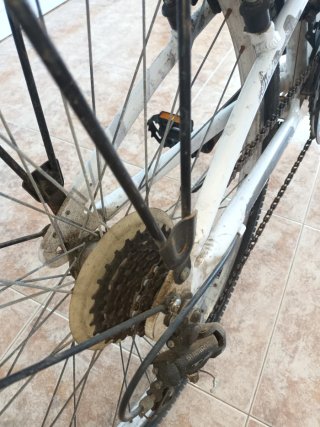 Bicicleta de paseo blanca