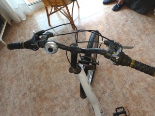 Bicicleta de paseo blanca