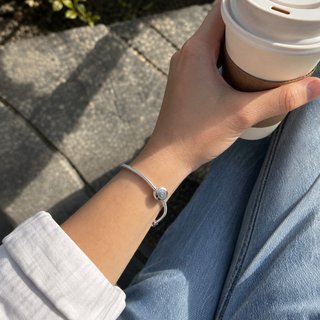 Pulsera Cadena Serpiente Plata
