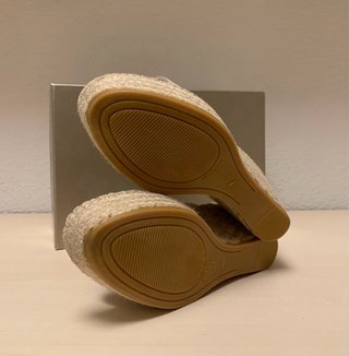 Sandalias cuña beige talla 37 Vidorreta nuevas
