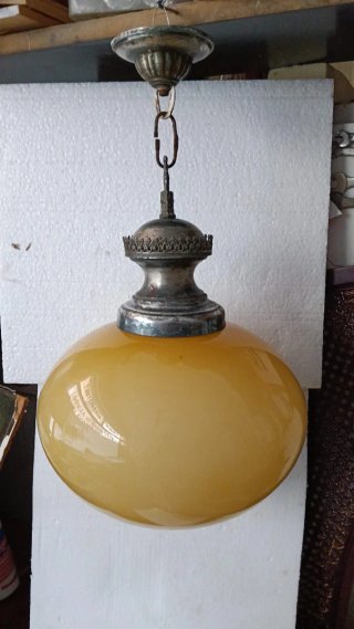 Lámpara colgante vintage ámbar