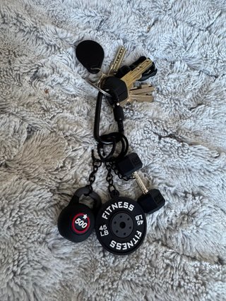 Portachiavi Fitness: Manubri, Peso e Kettlebell