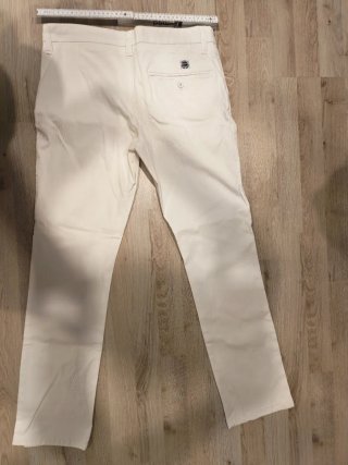 Pantalone bianco cotone 14 anni