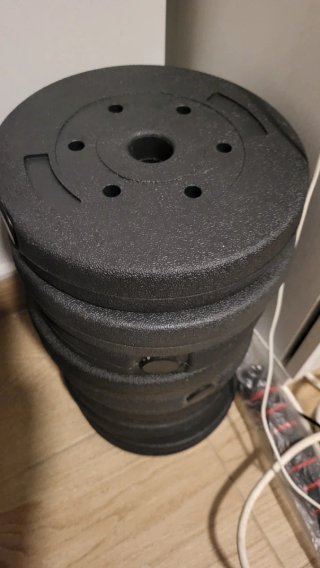 Banco de pesas y mancuernas 40kg ajustables
