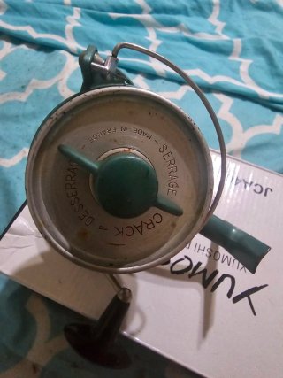 Carrete de pesca antiguo