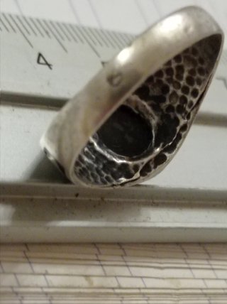 Anillo Plata Piedra Negra