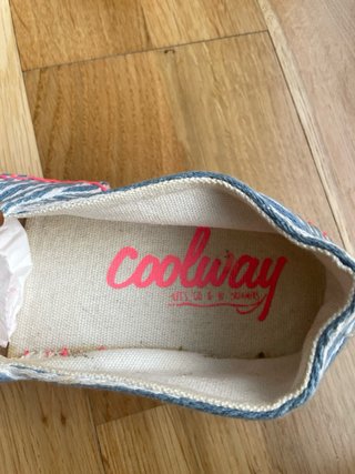 Alpargatas Coolway rayas azul y blanco